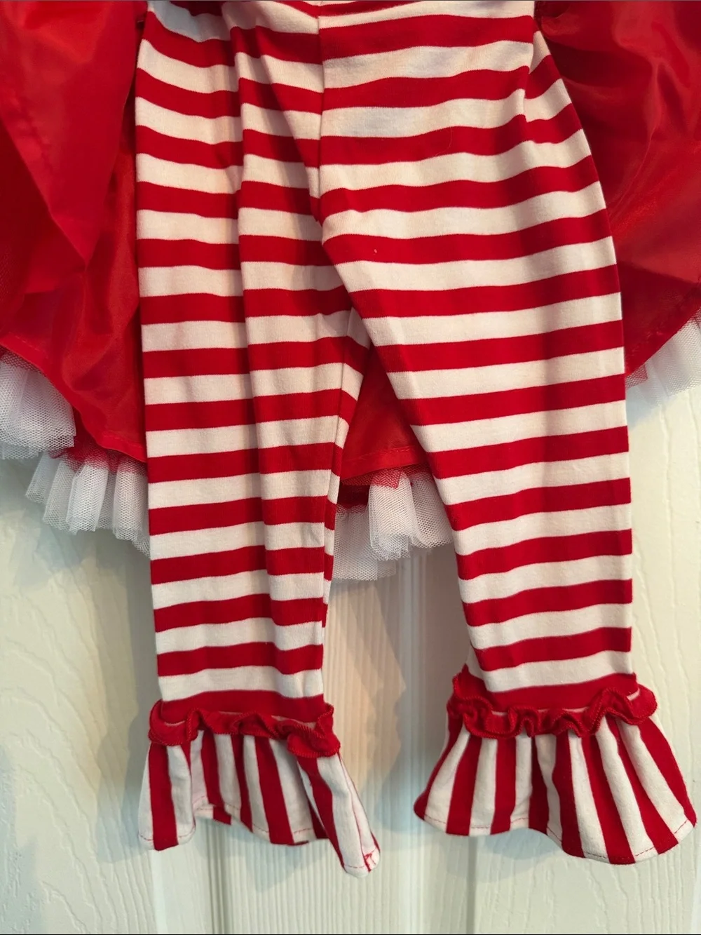 Counting On Christmas Red Girls' 'Dear Santa I Can Explain' Tulle Dress and pant